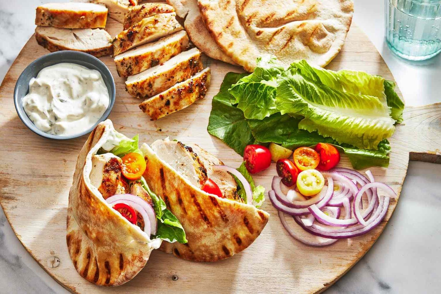 marinated-chicken-pita-sandwich-recipe